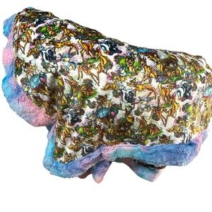 Colorful Animal Print Throw Blanket